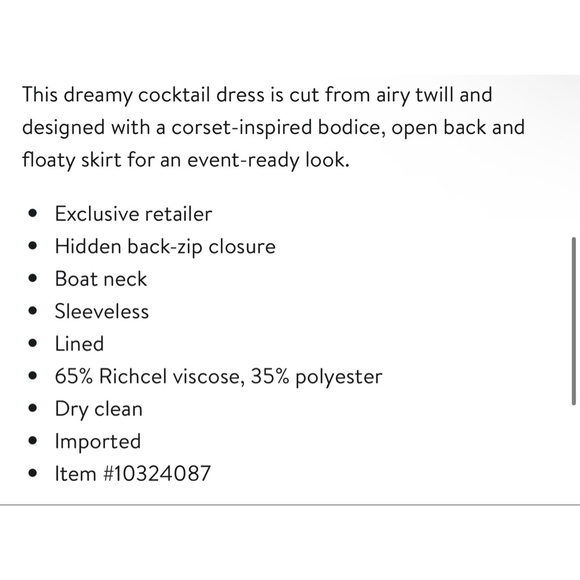 HOUSE OF CB White Cindy Sleeveless Twill Midi Cocktail Dress XS NWT - Picture 5 of 7